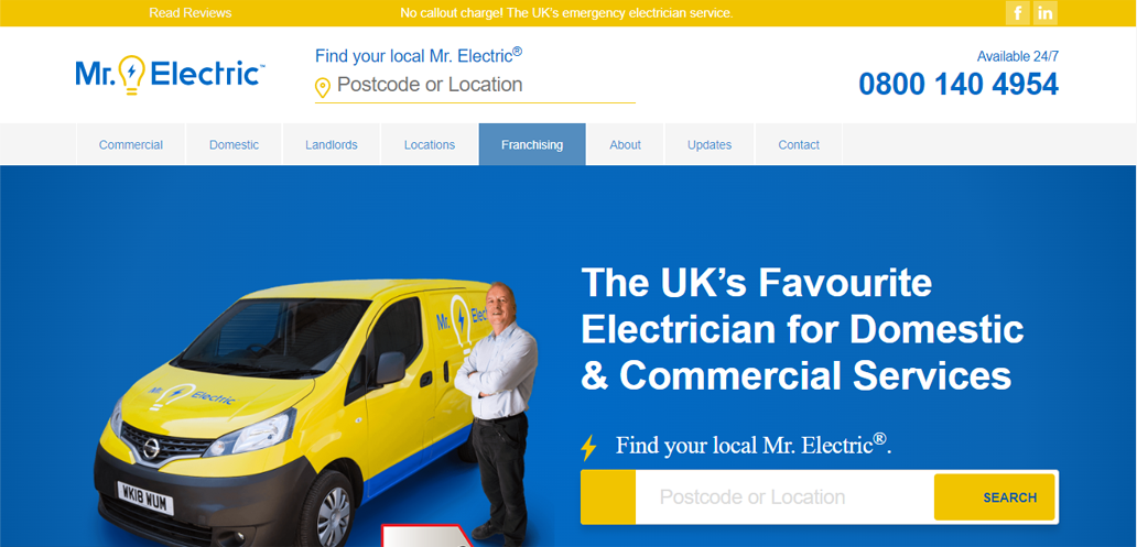 Electric Website template